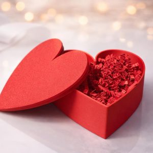 Heart-Shaped Gift Boxes – Elegant Romantic Gift Packaging with FREE Red Shredded Paper